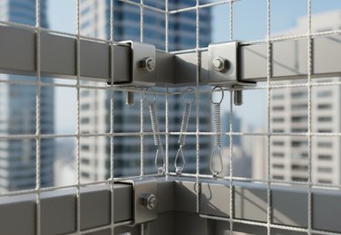 Building bird protection net in Vijayawada