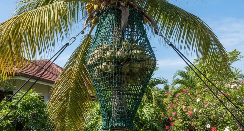 Coconut Tree Safety Nets Installation in Vijayawada